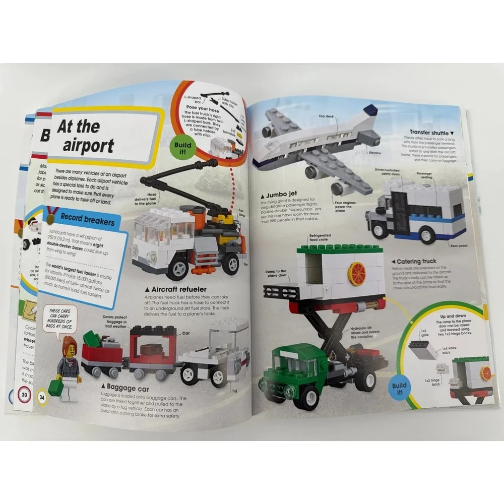 Lego Amazing Vehicles Book w/ Pcs Build Set DK Steam 2020
